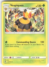 Vespiquen 32/214 Uncommon Lost Thunder Pokemon Moderately Played