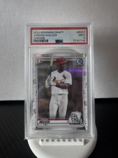 JORDAN WALKER 2020 BOWMAN CHROME DRAFT 1ST PROSPECT RC PSA 9 MINT CARDINALS 