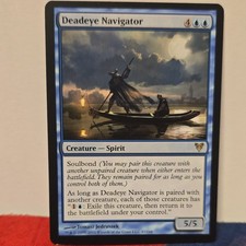Magic: The Gathering Deadeye Navigator Blue Rare Creature Avacyn Restored 5/5 4…