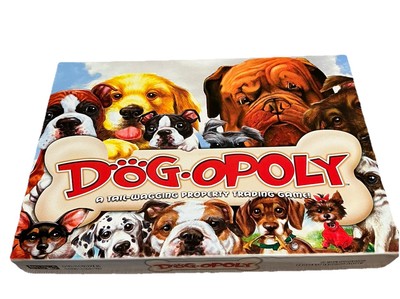 Dog-Opoly A Tail Wagging Property Trading Game Late for the Sky Games EUC 