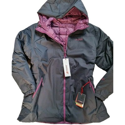 Maier Sports Jacke Wendejacke Parka Mantel Skijacke schwarz lila - Main Image