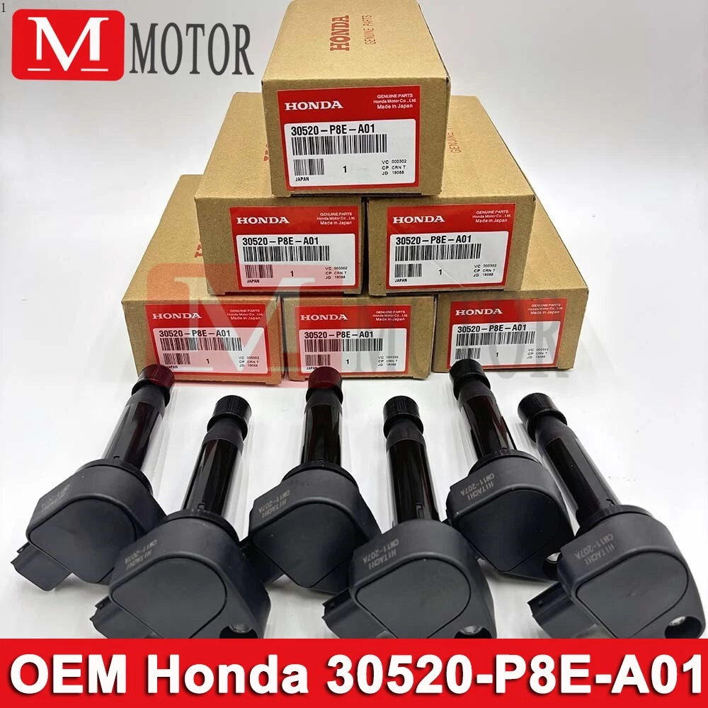 Juego De 6 Bobinas De Encendido - Para Honda Odyssey V6 3.0/3.2/3.5L (1999-2009), Sustituye 30520P8FA01