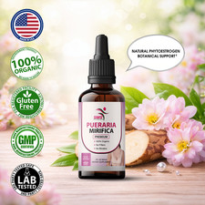 Pueraria Mirifica Organic Herbal Tincture Drops Breast Butt Female Body 2 Fl Oz