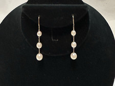 Pendientes colgantes Tiffany & Co Elsa Peretti triple perlas por yarda perlas 925