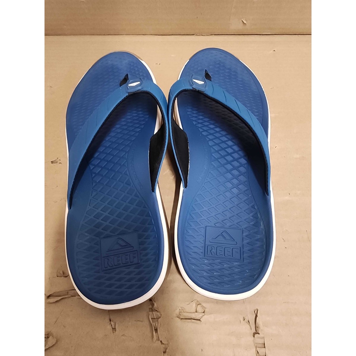 Reef The Deckhand Men’s Flip Flops Size 11 Teal Blue Men main image 2