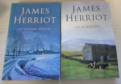James Herriot Paperbacks x 2, LET SLEEPING VET'S LIE & VET IN HARNESS, VGC