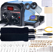 WEP 939D-II 2-IN-1 Wood Burning Kit 86-IN-1 with 51 Solid Points and 20 Wire