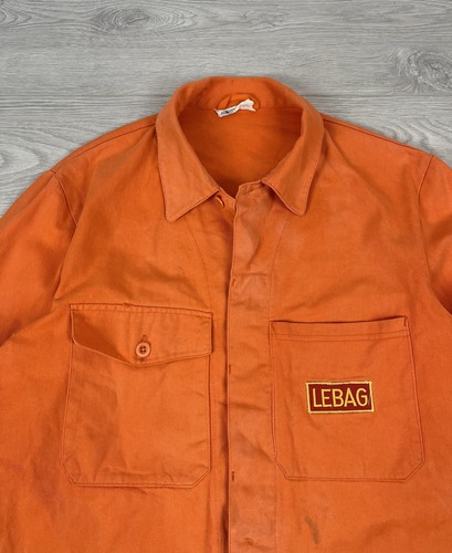 Giacca vintage anni 70 Le Laboureur operaio posta francese lavoro invecchiato taglia L uomo - Foto 4 di 14