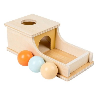 Montessori Holzspiel Pitch-Ball-Box Lernspielzeug für Kinder DE.