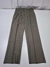 John Alexander Dress Pants Mens 36x36 Gray Wool Pleated Classic Fit Unhemmed NWT