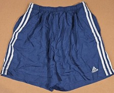 Vintage Adidas Shorts Mens Navy Blue 3-Stripe Vintage Streetwear Running Soccer