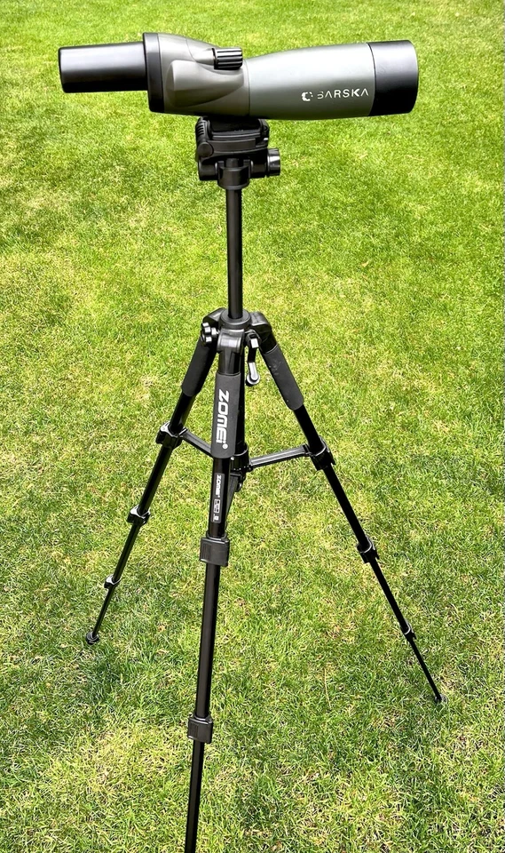 Barska Zoom Spotting Scope 20-60X, Zomei Q111 Telescope, Tripod & Hard Case - Image 2 of 4
