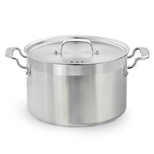 NutriChef 5QT Stainless Steel Stockpot w/Lid, Non-toxic, Dishwasher Safe
