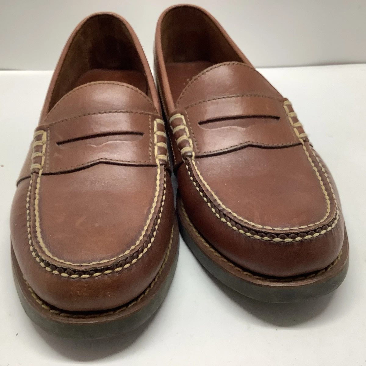 Polo Ralph Lauren Brown Leather Driving Moccasins Sz 11D Polo Ralph Lauren TAN BROWN REYNOLD Leather | Mercari main image 2