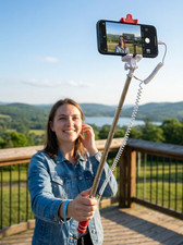 Selfie Stick  Stativ Teleskop Stange Selbst Auslöser Smartphone Geschenk NEU