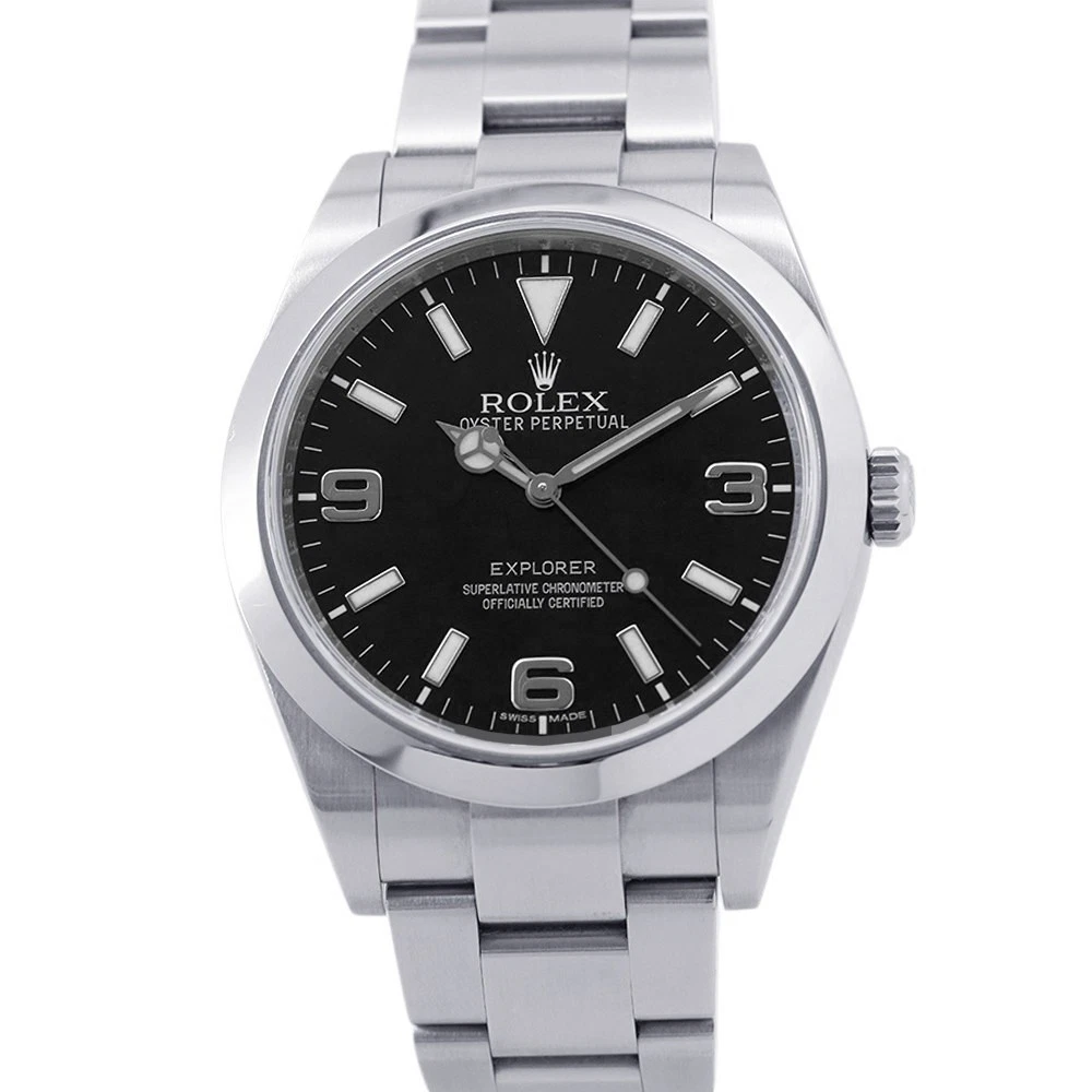 Rolex — ROLEX ExplorerI 39mm Stainless Steel Black Dial 214270
