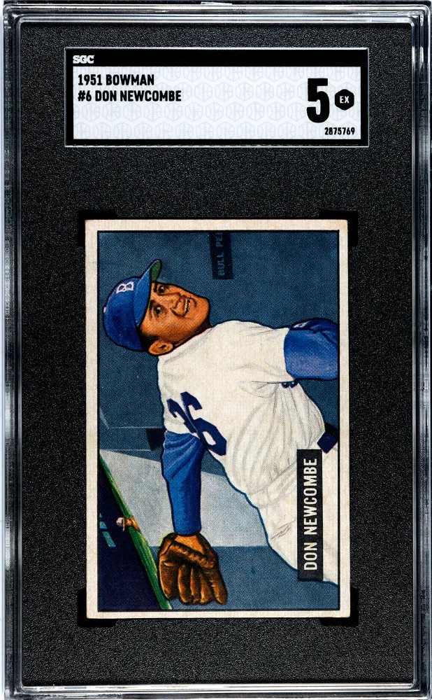 1951 Bowman Don Newcombe #6 SGC 5