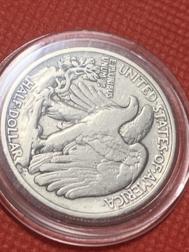 1937 Walking Liberty Half Dollar 90% Silver Very Fine - Picture 6 of 6