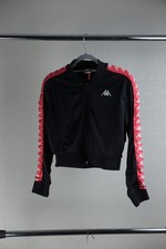 Womens Kappa Track Semi Cropped Short Waisted Full Zip Jacket Size S