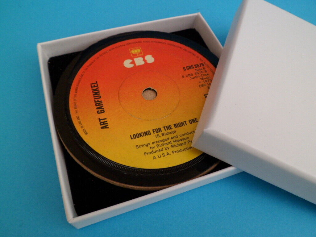 *NEW* Vinyl Record DRINKS COASTERS . Actual Singles . Music Themed Gift (LIST 1) - Picture 37 of 985