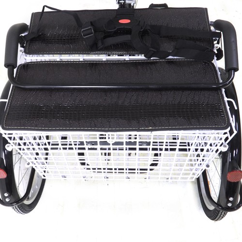 20 Zoll 3 Rder Dreirad Erwachsene Senioren Fahrrad Bike mit Kindersitz & Korb DE - Bild 4 von 16