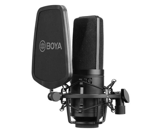 Boya M1000 Studio Microphone w/ Mount and Pop Filter