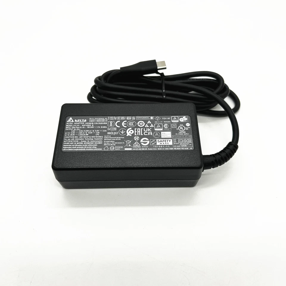 Delta 65W USB-C Adapter ADP-65KE B Type-C Charger for MSI Prestige 13 14 16 Evo - Image 4 of 4