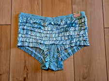 NWT OS Vintage RUFFLED Rumba CACIQUE Satin Sheer plus size panties sz 22/24