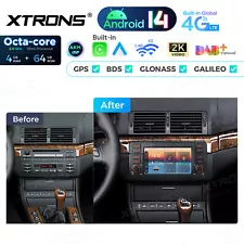 XTRONS 1 DIN 7" Android 14 8Core 4G 64G Car Stereo Radio USB GPS for BMW 3er E46