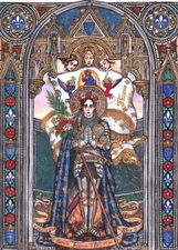 SAINT JOAN of Arc 8x10 USA PREMIUM GLOSS PRINT PAINTING Reproduction #SJ6