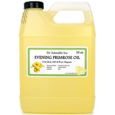 PURE ORGANIC EVENING PRIMROSE OIL COLD PRESSED 2 OZ 4 OZ-UP TO 1 GALLON
