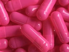 Empty Gelatin Capsules PINK #4 Gelcaps (x100) SALE