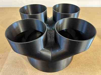 #ad #ad 8quot; to 4quot; 4 Way Splitter Duct Connection for Woodwork Dust Grow Tent USA $59.99