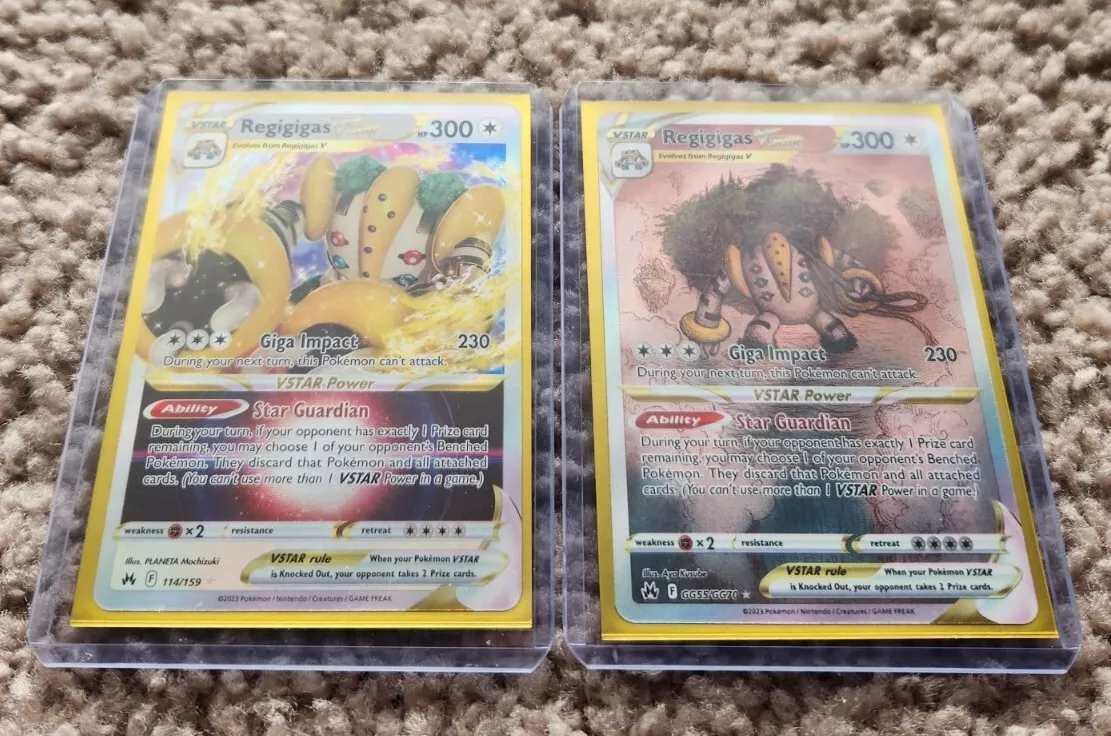 Pokémon TCG Regigigas VSTAR Crown Zenith: Galarian Gallery GG55/GG70 Holo  Ultra Rare for sale online