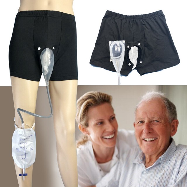 Upgrade Silicone Incontinence Male Urine Leg Bag Urine Collector w