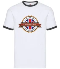 Made In Chesterfield - Mens Ringer - Town City Village Born Love Live Homewtown