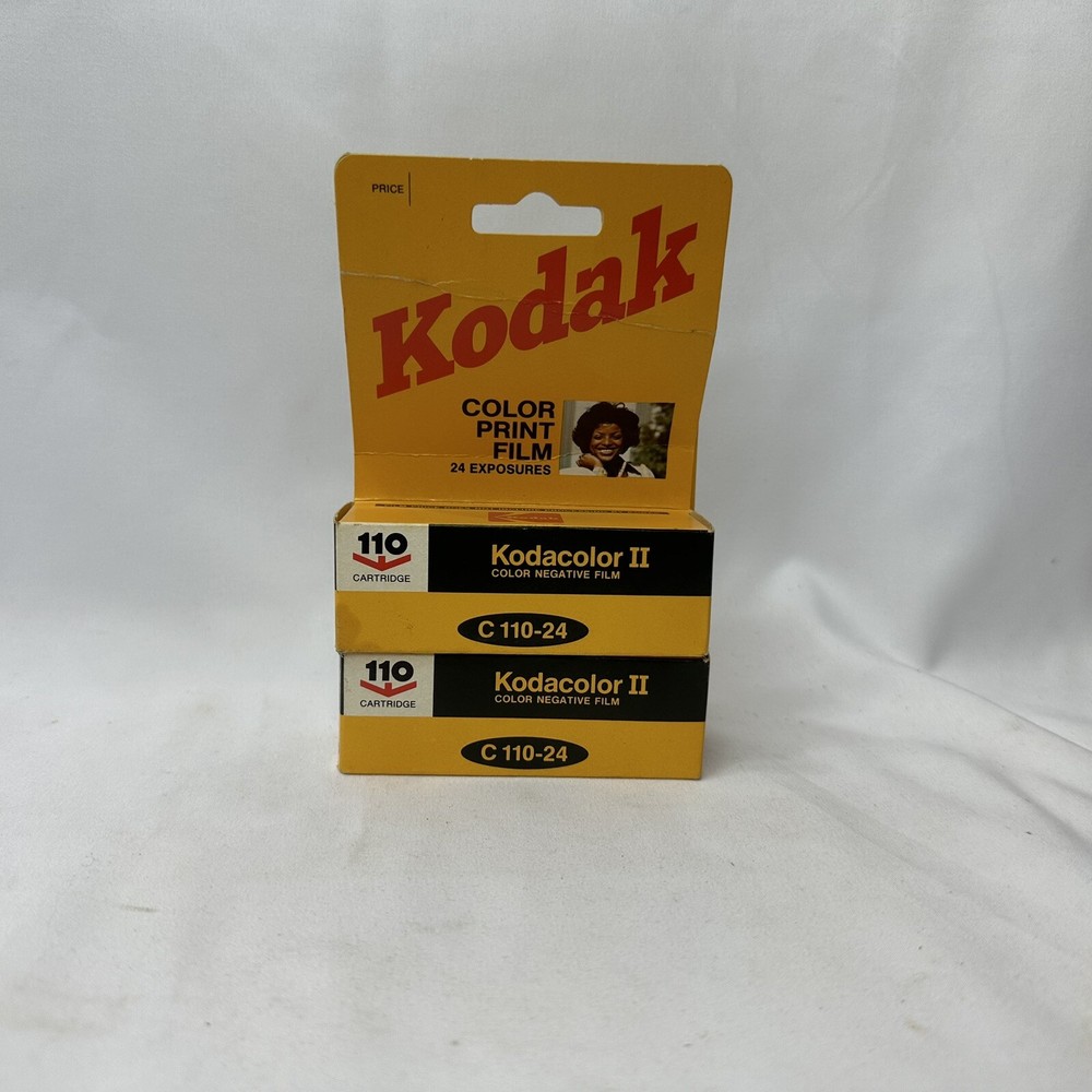Vtg Kodak Kodacolor II Color Negative Film C110-24 C110-12 Expired 1982 Lot Of 2