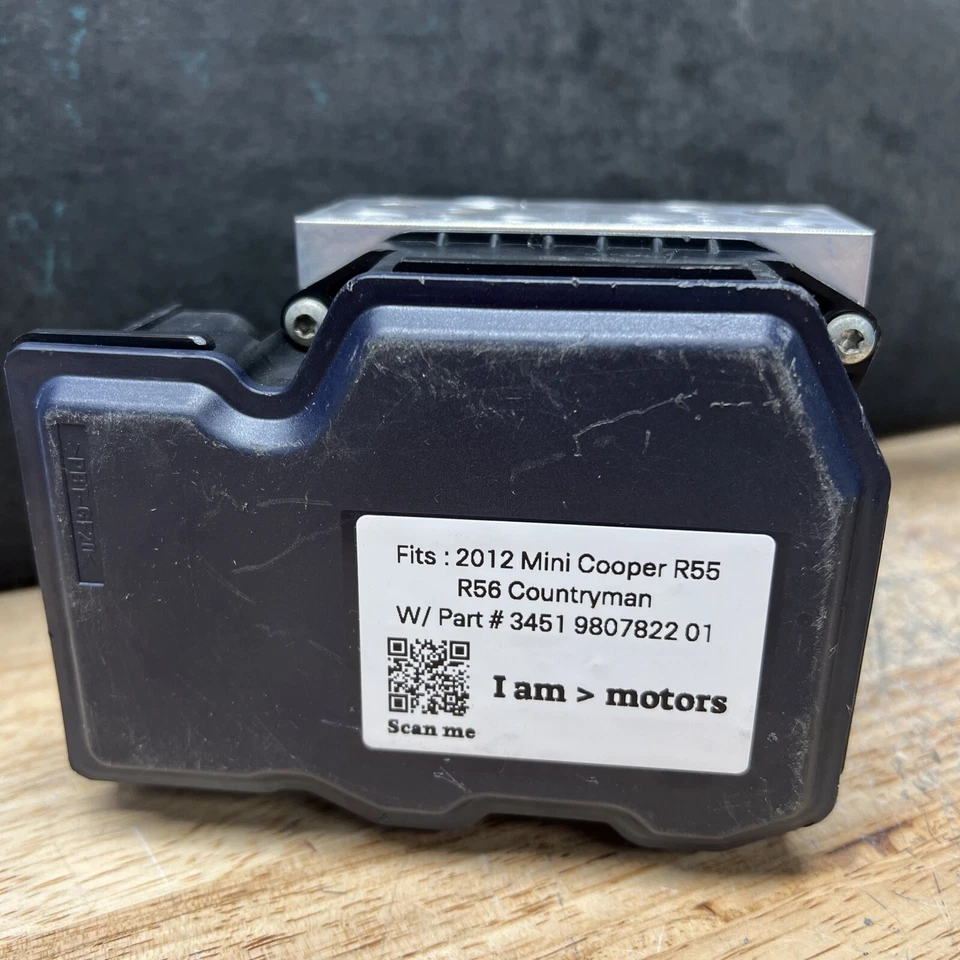 翻新 ABS 制动泵模块 2012 Mini Cooper R55 R56 | 3451 9807822 01 — 第 4/4 张图片