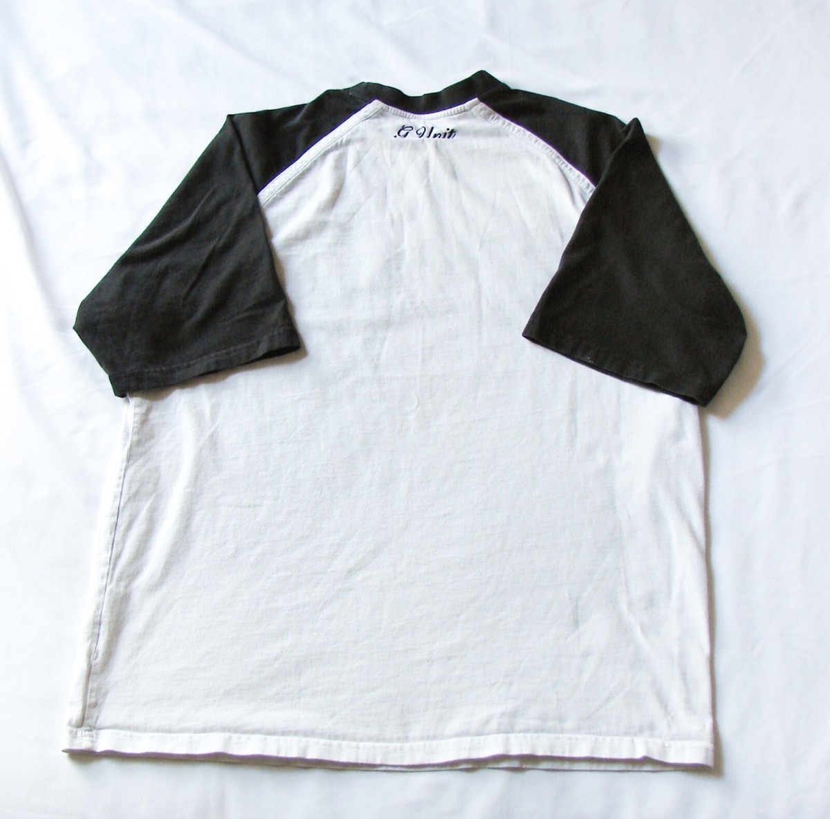 Vintage Y2K G-UNIT 50 Cent Black Embroidered Short Sleeve Work