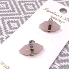 Bead Landing Signature Firma Rose Quartz Charms Nickel Free NWT