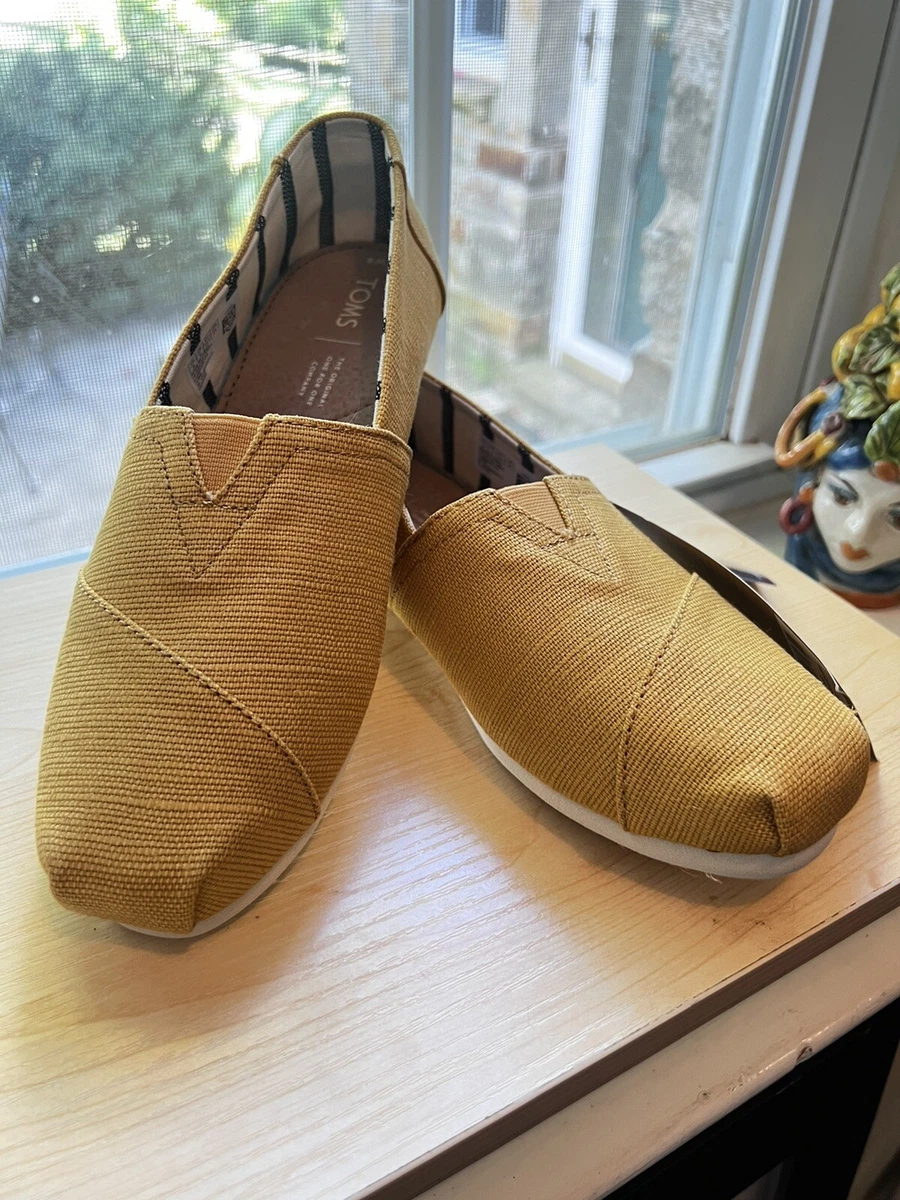 Toms Womens Classic Heritage Canvas Bright Gold yellow canvas