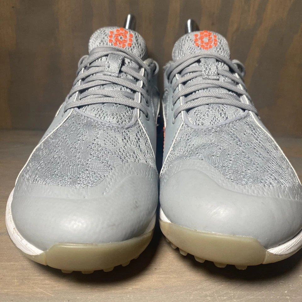 Puma Mujer 6 Tenis Clásicos Malla Biofly Gris Naranja Zapatos de Golf con Cordones Foto 3 de 4