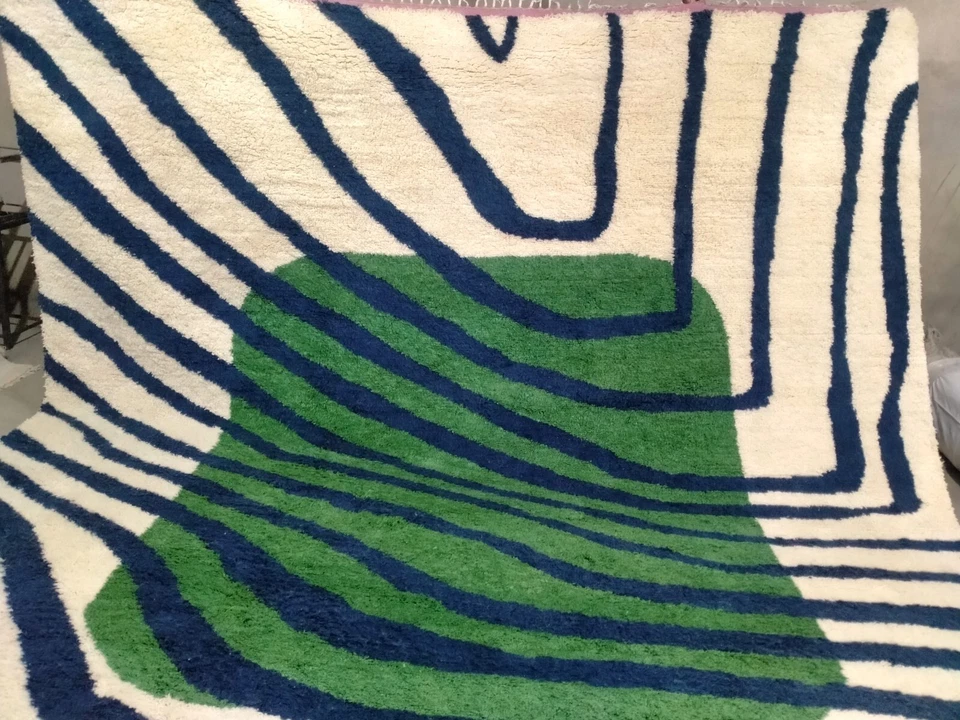 Rug 8'x10'|9'x12'|10x14 Handmade Wool Berber Carpet Moroccan Wool rug new rug - Image 4 of 4