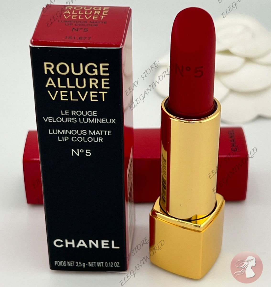 CHANEL No.5 ROUGE ALLURE VELVET シャネル Chanel No. 5 Rouge Allure Velvet Review & Swatches