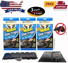 Jumbo 6 Traps 3 Pack Mouse Traps Glue Non Toxic Super Sticky Board Rat traps
