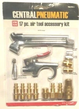 NEW -- CENTRAL PNEUMATIC 17 PIECE AIR TOOL ACCESSORY KIT  /   Item 68236