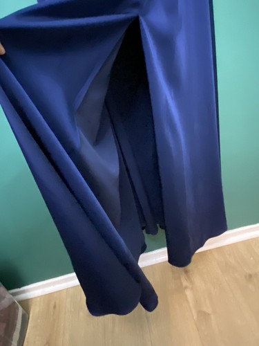 Stunning Gino Cerruti Dress. Size UK Large 14. Prom Evening Party Wedding. Blue - Picture 5 of 17