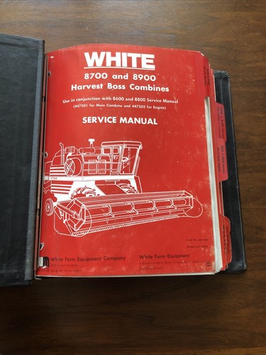 White 8600 8700 8800 8900 Harvest Boss Combine Service Manuals. - Picture 4 of 15