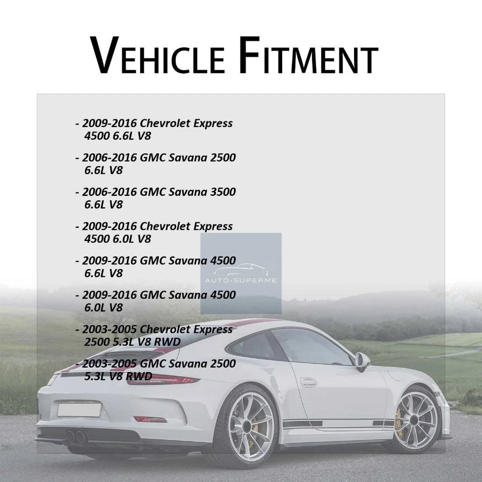 Brazo de control completo delantero derecho 2 piezas para Chevrolet Express 3500 2003-2017 4,8 L Foto 3 de 4