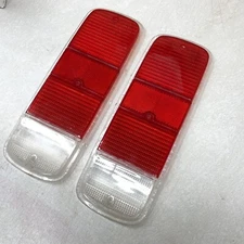 REAR TAIL LIGHT LENS SET LEFT RIGHT RED VOLKSWAGEN T2 TRANSPORTER BUS 1972-1979
